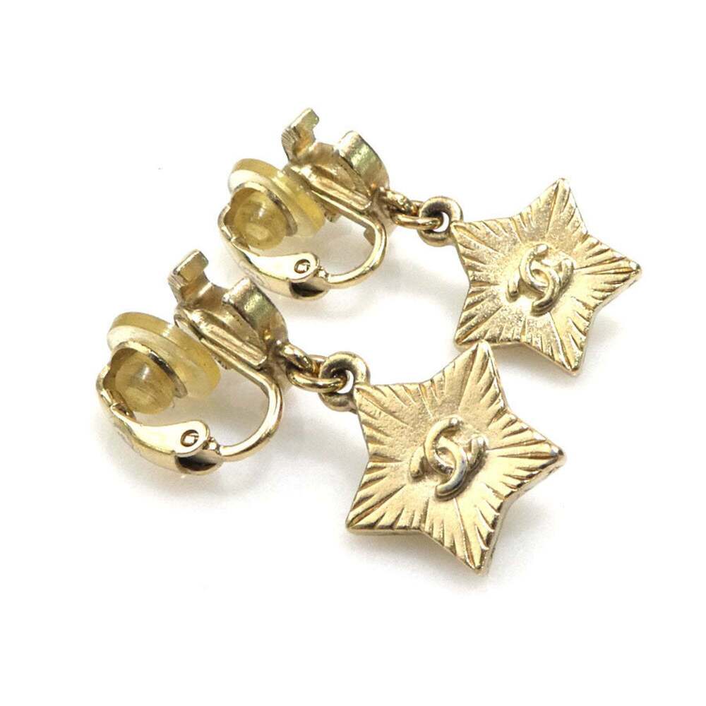 CHANEL Authentic White Pearl Logo Earrings - Picture 3 of 5